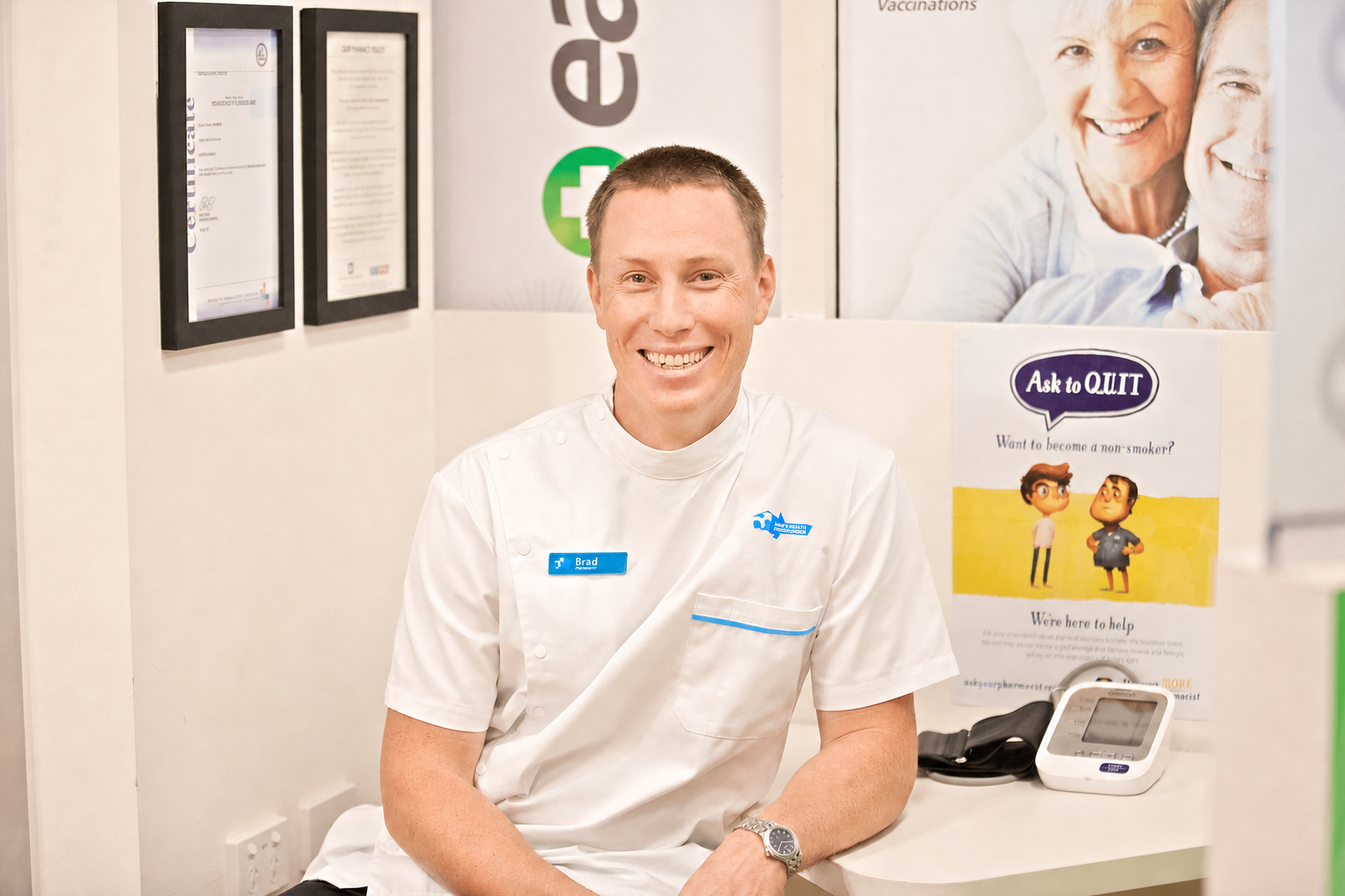 A healthcare professional speaking with a patient